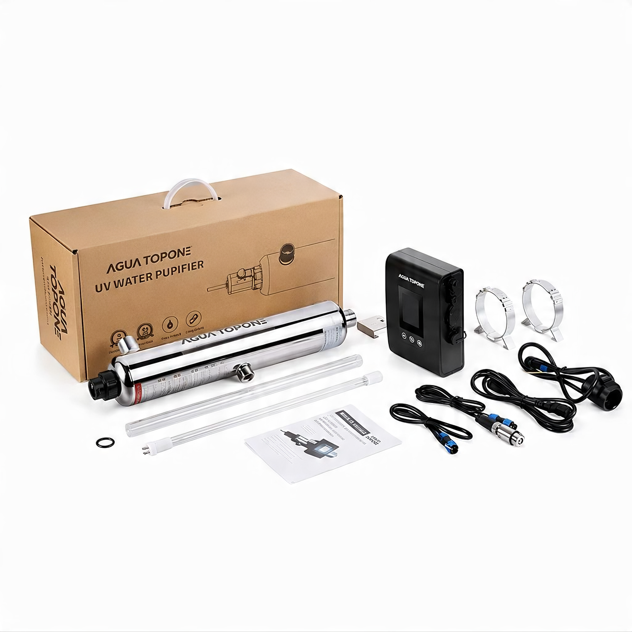 Filtro de agua Smart Premium UV 12 GPM de 48 W para la desinfección UVC del agua SAG-048