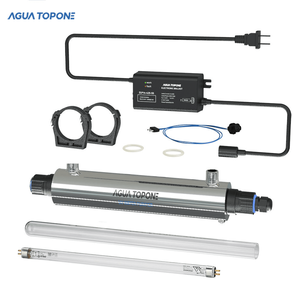 Filtro de agua UV 18 GPM de 75 W para la desinfección UV del agua SDE-075F