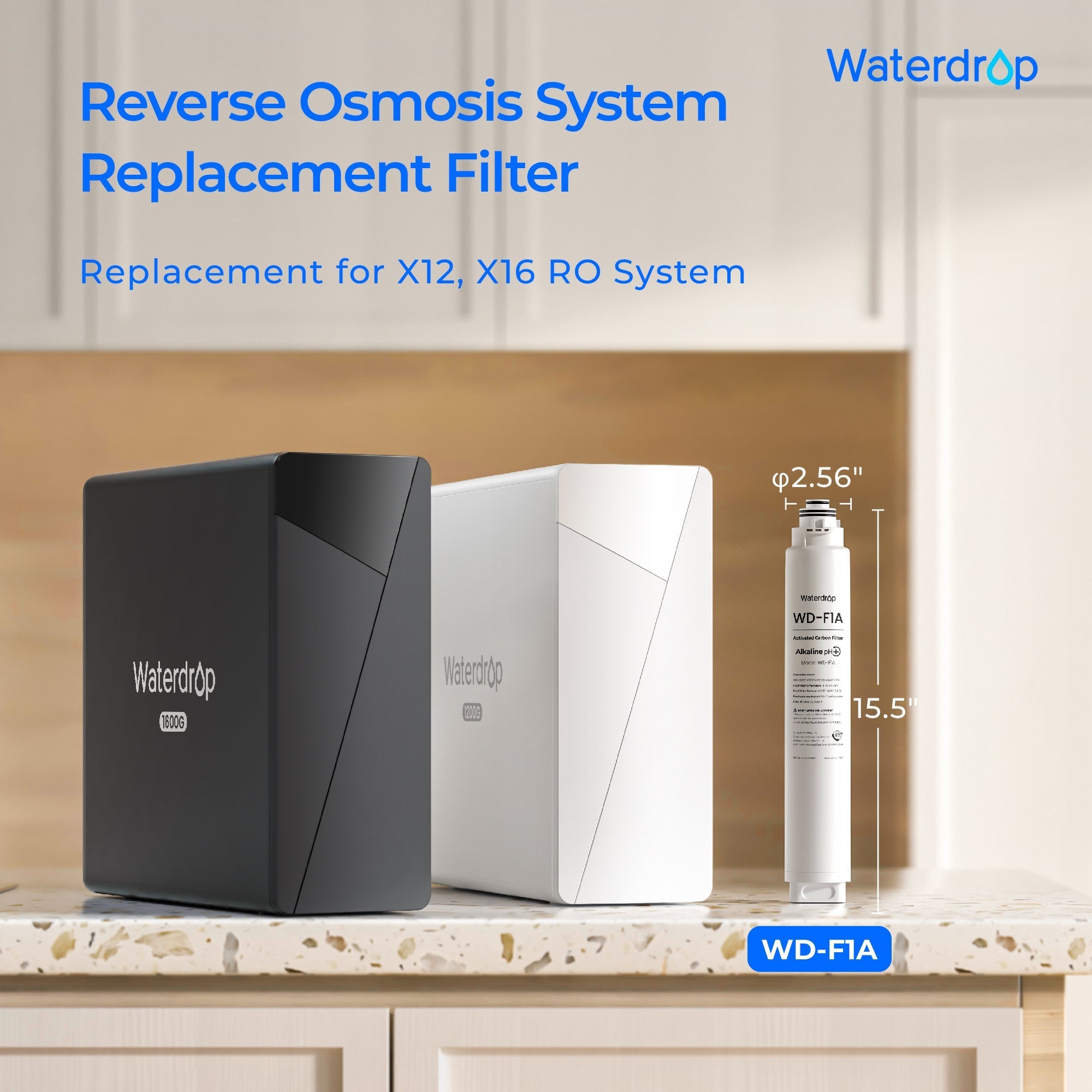 Filtro F1A para Sistema de Ósmosis Inversa Waterdrop Serie X