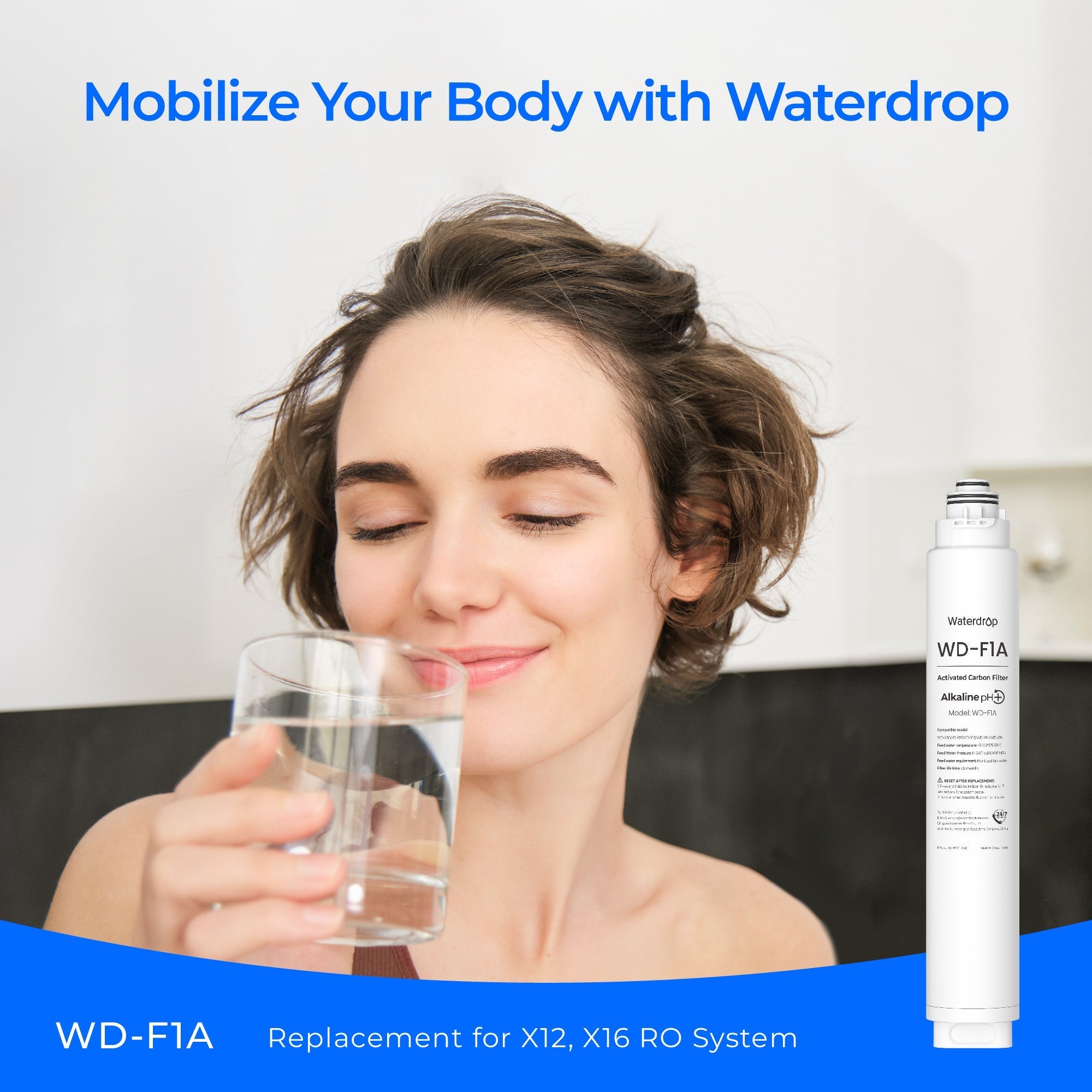Filtro F1A para Sistema de Ósmosis Inversa Waterdrop Serie X