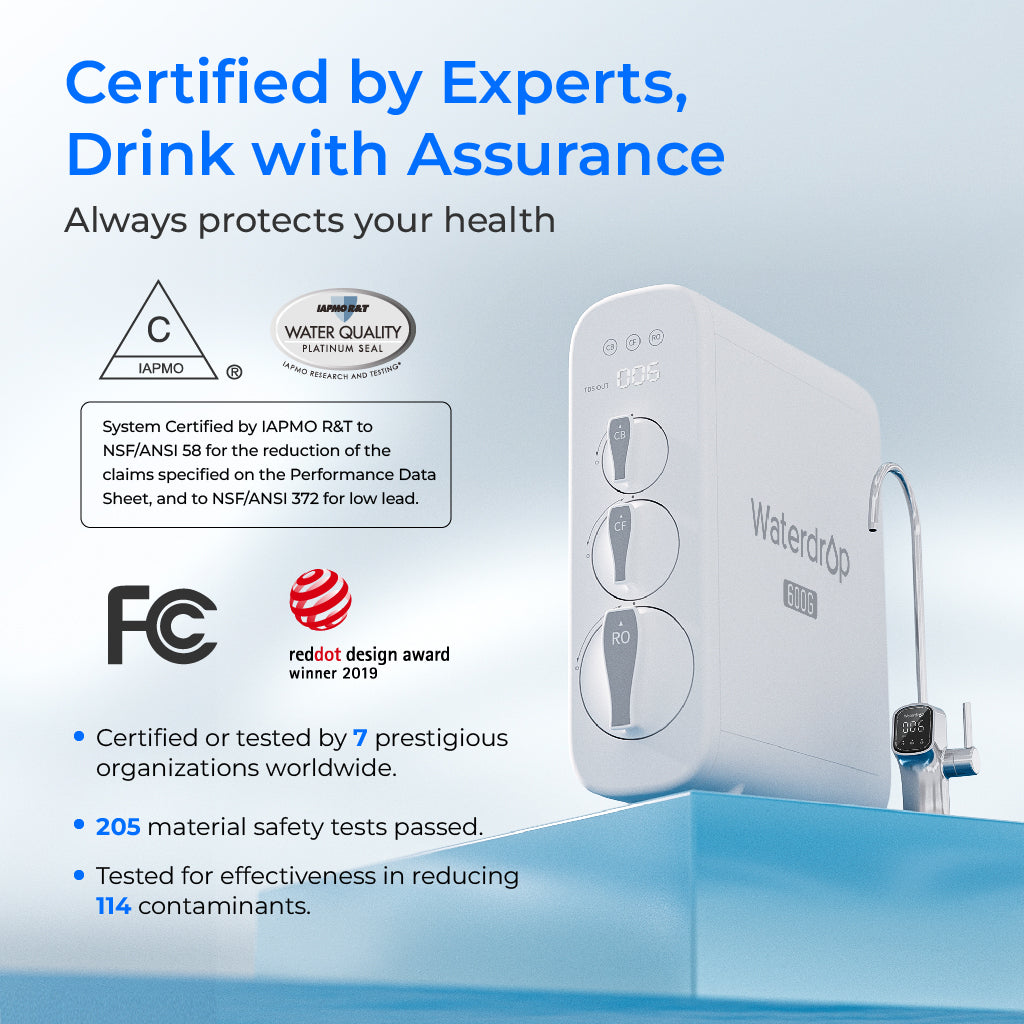 Sistema de Ósmosis Inversa de Flujo Rápido 600 GPD - Waterdrop G3P600