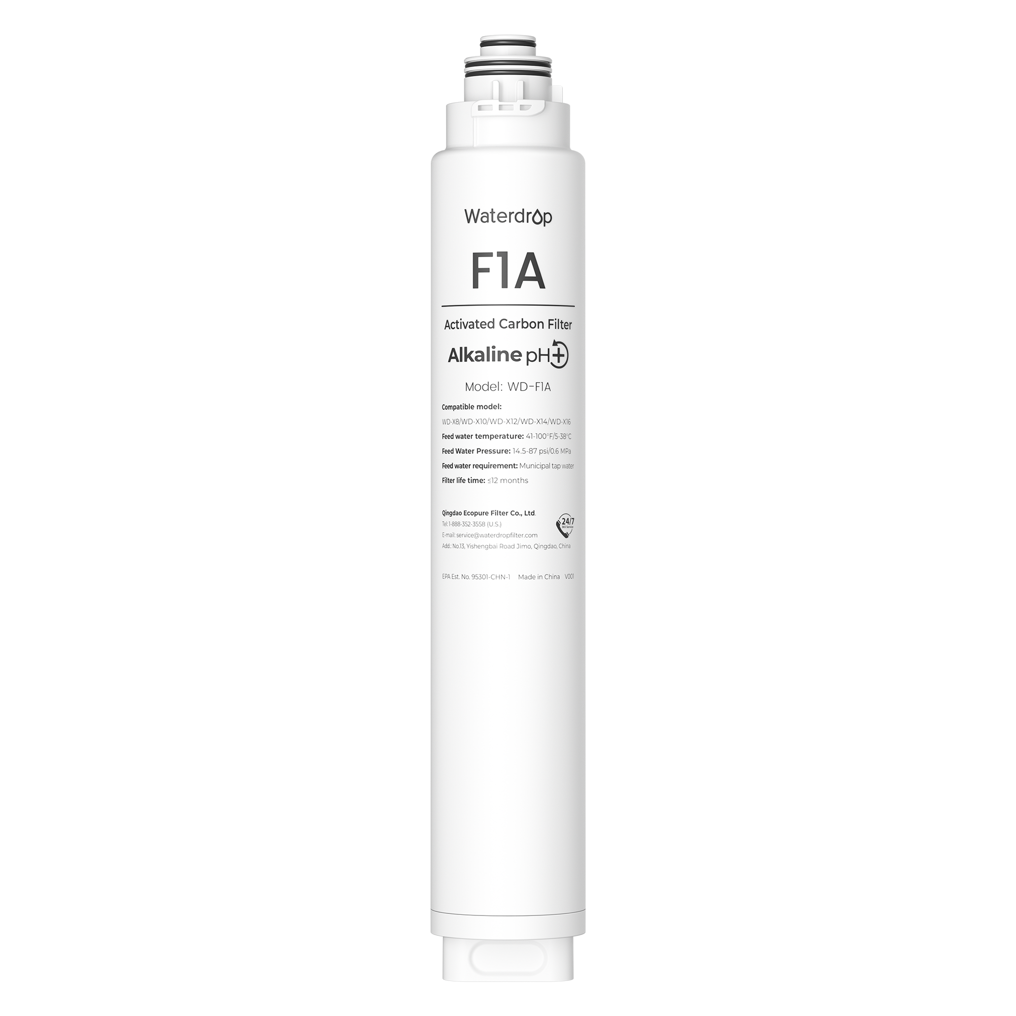Filtro F1A para Sistema de Ósmosis Inversa Waterdrop Serie X